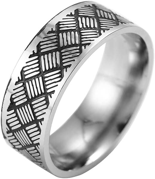 Zboro vintage 316l anel para homens e mulheres nunca desaparecem do poder do Mantra Ring-10481