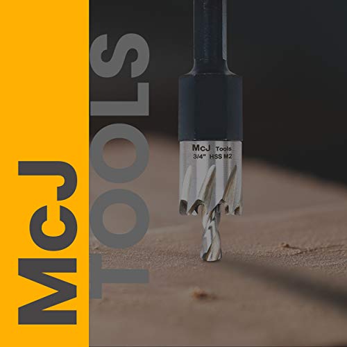 MCJ Tools 80mm HSS M2 Brill Bit Hole para metal, aço, ferro, liga, ideal para eletricistas, encanadores, DIYs, profissionais de metal
