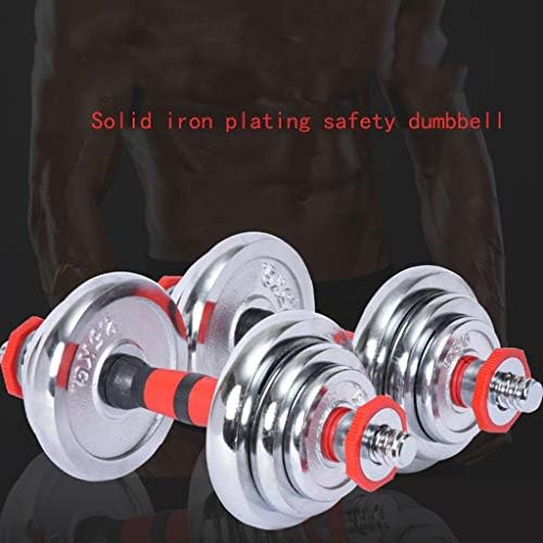Dumbbells de GDD Halteres, equipamentos de fitness home, adequados para treinamento de trajes musculares do braço, halteres eletroplatados, par destacável