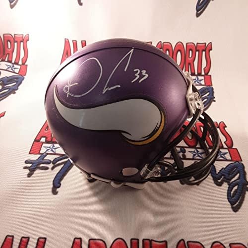 Dalvin Cook autêntico assinado Mini capacete autografado JSA. - Capacetes NFL autografados