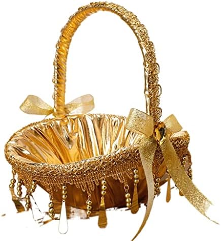 Yythi portátil cesta de flores movable panorning wedding flor flor cesto cesto cesta de dama de dama de casamento cesta de casamento