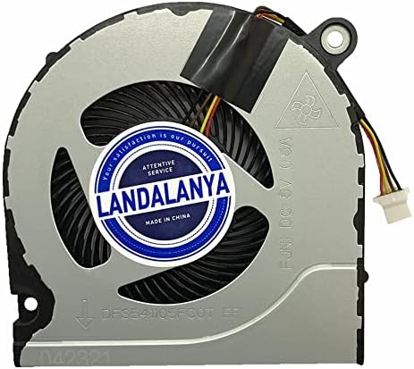 Landalanya Novo ventilador de resfriamento da CPU de laptop para helios Acer 300 G3-571 G3-572 G3-573 N17C1 N17C6 PH315-51 PH317 A314-31 A515 A515-41-15-52 AN515 AN515-4151515151515-5152 AN515 AN515 -4 -4 Fã N1