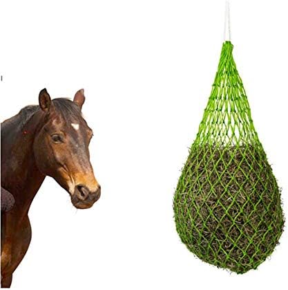 Udrenm ração lenta feno líquido alimentação de saco de alimentador grande pendurado rede de feno para cavalo, saco de feno