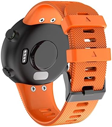 Ndjqy 18mm 20mm Soft Silicone Smart Watch Band para Garmin Forerunner 45 Watch Sport Pulsed Strap for Garmin Forerunner 45S