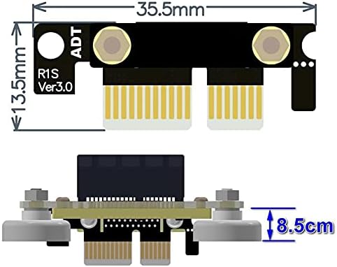 Conectores pcie 3.0 x1 a x1 extensão cabo 8g/bps dual 90 graus ângulo reto de alta velocidade PCI Express 1x RISER RIMER RIPBONSENDER