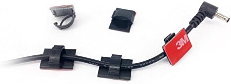 3m Cordclips 5 clipes de cordão preto para proteger os fios da sua camada de painel ou de outros dispositivos