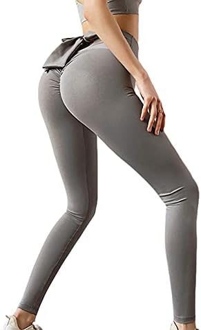 Calças de ioga de cintura alta feminino Treino de barriga elástica Exercício de fitness esportiva de ioga esportiva esportiva