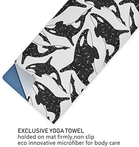 Aunstern Yoga Blanker Killer-Whale-White-Galaxy Yoga Towel Yoga Mat Toalha