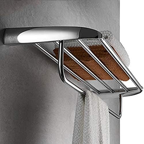 YHSMZ Modern Toalhas Rack, prateleira de toalhas com barra suspensa, design contemporâneo montado na parede, banheiro ou armário