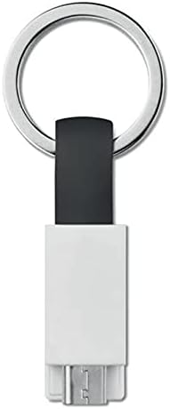 Cabo de ondas de caixa compatível com CredEvZone Mini Retro Gaming Player - Micro USB Keychain Charger, Chave de Micro