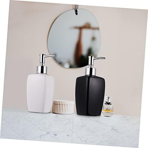 Zerodeko 2pcs capa de comprimido dispensador de enxuta de vidro de vidro Bomba de vidro garrafa de vidro de vidro shampoo e dispensador de condicionador shampoo garrafa pressione Sub Bottle Shampoo Storage Bottle Bottle Bottle Bottle