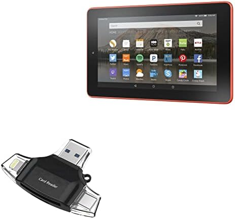 BOXWAVE SMART GADGET Compatível com Fire - AllReader SD Card Reader, MicroSD Card Reader SD Compact USB para Fire - Jet
