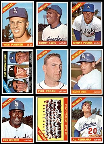 1966 Topps Los Angeles Dodgers, perto da equipe, estabeleceu Los Angeles Dodgers Ex+ Dodgers