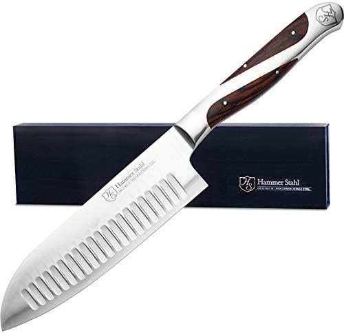 Hammer Stahl 4,5 polegadas de estilo japonês Santoku Knife High Carbon Stainless Stoness Kitchen Kitchen | Faca de corte