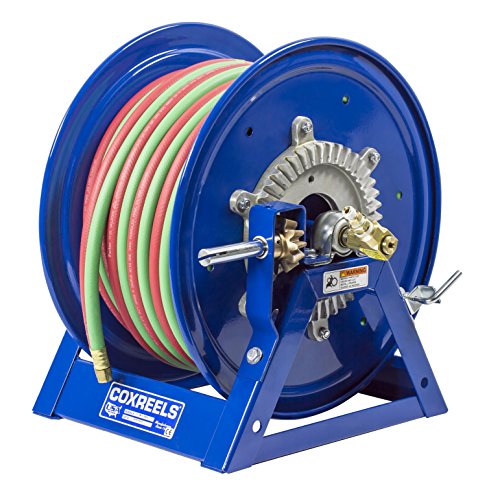 Coxreels 1275WT-3-100-A MANGUEIRA DUAS AR COMPRESSO 4 GAST MOTOR RECENDO ROLUÇÃO DE SOLDA PARA T GADO: 3/8 I.D., 100 'Capacidade