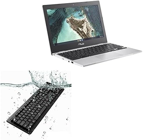 Teclado de onda de caixa compatível com asus Chromebook CX1 - Teclado aquaproof USB, teclado USB de água à prova d'água lavável