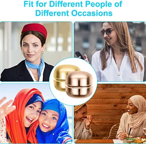 8 pcs hijab pinos magnéticos, alfinetes de hijab de força múltipla catcan para mulheres ímãs de cachecol de roupas, ímãs coloridos de ímãs sem pinos para botões de hijab Botões