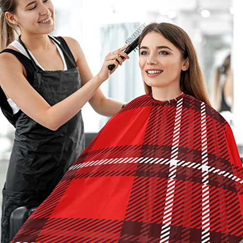 VISESUNNY barbeiro capa de Natal Vermelho Black Stripe Preto