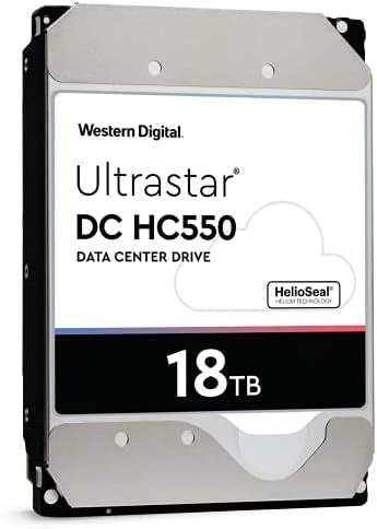 WD UltraStar DC HC550 18TB 7200RPM 3,5 DISCURSO RUDO SATA WUH721818ALE6L4