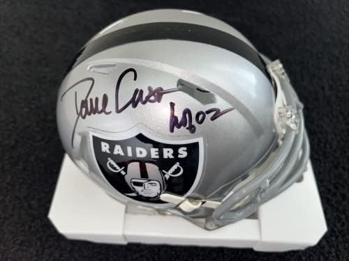 Dave Casper assinou o mini capacete de Raiders autografado com autenticação de Beckett