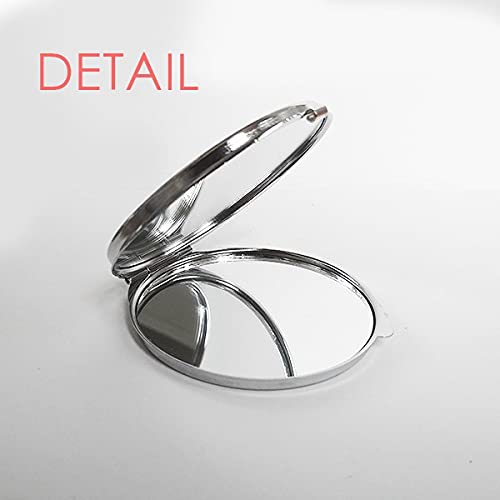 Componente de caractere chinês NE Hand Compact espelho redondo portátil de vidro de bolso