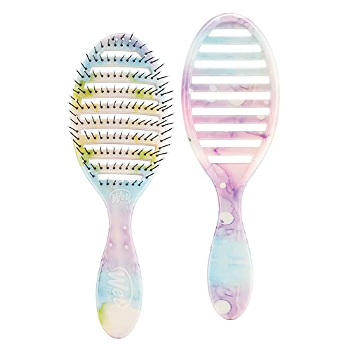 Pincel de escova úmida escova de cabelo seco - lavagem de cores, respingos - design ventilado e cerdas de flexão de