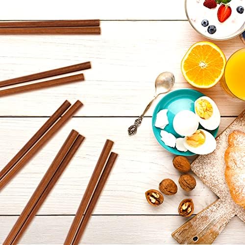 Pauzinhos de bambu rosques reutilizáveis ​​em estilo japonês 10 pares