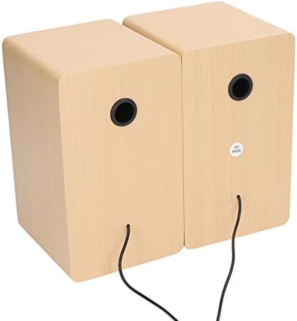 Alto -falantes de computador de madeira vbestlife, mini subwoofer de desktop Bluetooth USB, com capa de pó de pano, para