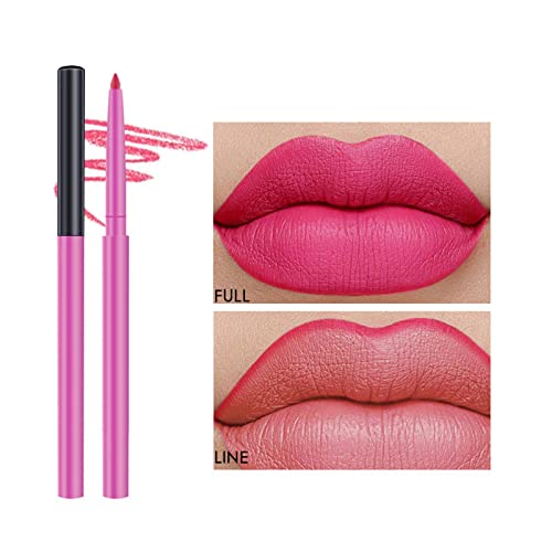 Xiahium batom natural Clear 18 Color Lipstick à prova d'água Lipos de lábios duradouros Lipliner Color Lápis Cor de modelagem