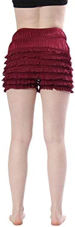 Modos Malco Mulheres Pettipants, calcinha sexy de babados, shorts de dança Lacey