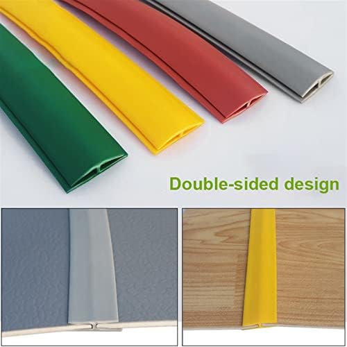 Bolduras de tapete de dupla face de 1 a 15m de comprimento, tiras flexíveis verdes/vermelhas/amarelas/cinza para corte de borda