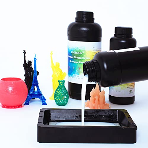 Lodesign 3D Impressora Resina padrão fotopolímero 405nm Resina de cura UV Baixo odor de baixo encolhimento de impressão