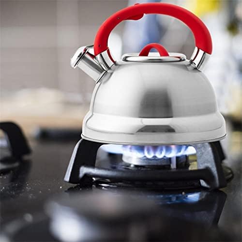YXBDN 3L Whistle bule de chá de aço inoxidável com alça resistente ao calor, bule de utensílios de cozinha de grande capacidade (cor:
