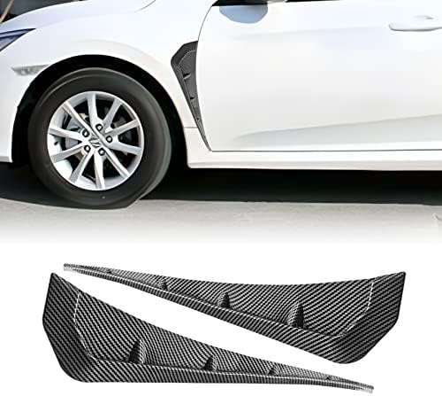 2PCS Car Fender lateral aberturas de ar grade de entrada de spoiler tampa de acabamento ABS FENER ATENHAS DOR ATICENTES,