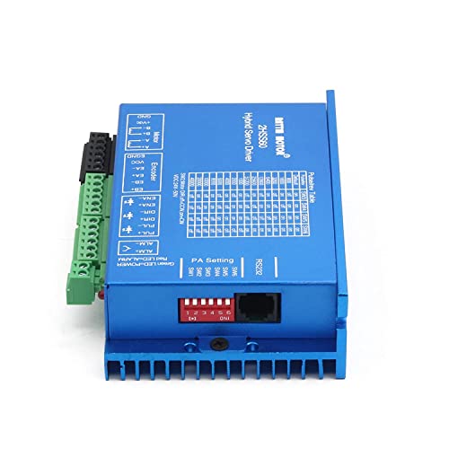 CNCTOPBAOS NEMA24 3N.M MOTOR DE ETPERAÇÃO DO MOTOR DE INTERESSÃO DE 88MM 5AA, HSS60 Híbrido 24-50V DC, 60x60x88mm 3nm Máquina de moagem de servo de circuito fechado Máquina CNC CNC para a máquina de moagem de engrenagem de roteador CNC para CNC