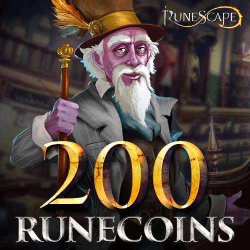 200 Runecoins: Runescape [acesso instantâneo]
