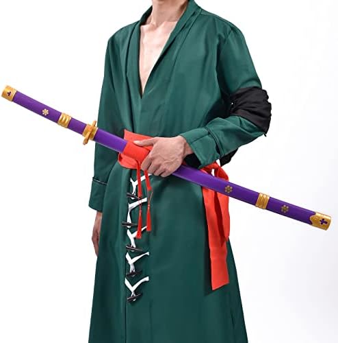 Anime Sword 41 polegadas, Zoro Sword/Wado Ichimonji Sword/Anime Textura original, para role-playing and Collection, com um suporte