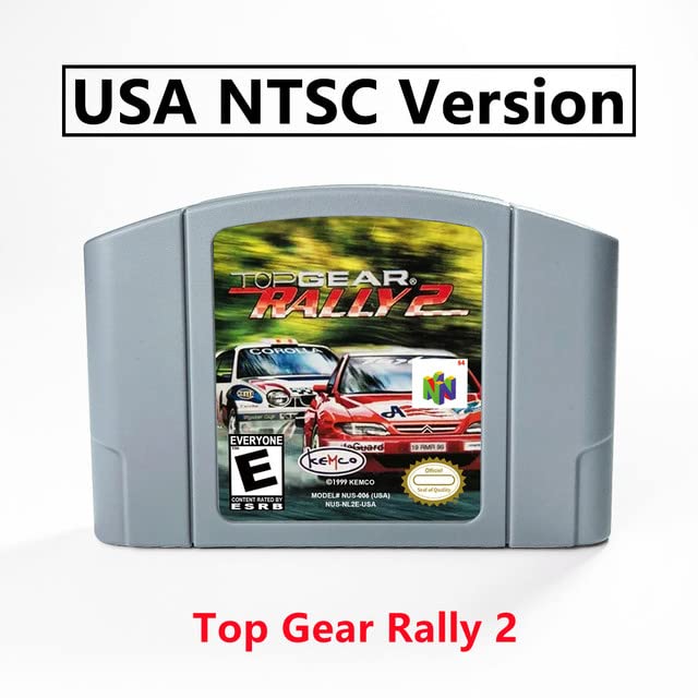 TG Top Gear Rally 1 64 bits cartucho de jogo EUA NTSC Versão para N64 Consoles-TG Rally 1