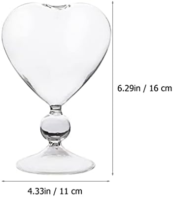 Bestonzon copos transparentes 3 pcs forma de sobremesa de design decorativo design lanche de copo noite