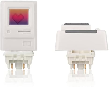 Runjrx ESC Keycap e Tab Keycap para calças de chave personalizadas, design de transmissão de luz magnética retro, para teclados de jogos mecânicos, RJ-138
