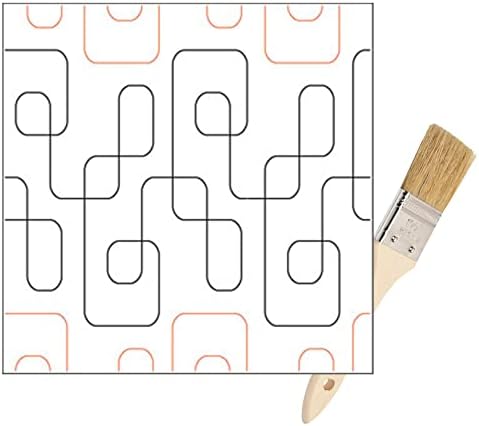 Quilting Pantógrafos Rollo de papel padrão - Para máquinas de quilting longarm | Easy Retângulos Design Quilt Pantógrafo
