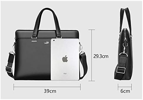 Bolsa de ombro de bolsa para homens de couro de couro masculino, 15,6 polegadas de laptop shatchel satchel computador