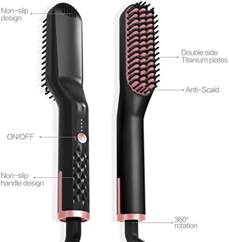 Zlxdp 3 In1 Produto de alisador de barba Quick Heat Electric Curl Men Mulheres Mullifuncionais