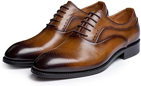 Sapatos de vestido oxford premium masculino sapatos de brogue de couro reais