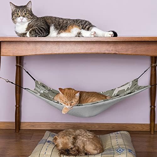 Cama de gato fofo gaiola de gaiola de gaiola de pet hammock depender -se para o gatinho filhote de cachorro de coelho