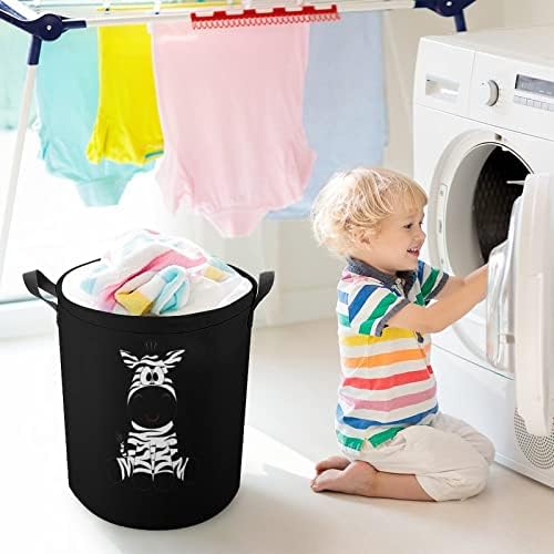 Cute de lavanderia de zebra cesto de lavanderia de lavanderia grande cesta de brinquedos cestos de brinquedos