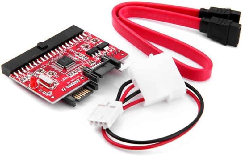 Bellestar IDE para conversor SATA, conversor de adaptador SATA para IDE 150Mbps 2 IN1 Chip Cable Connector para disco