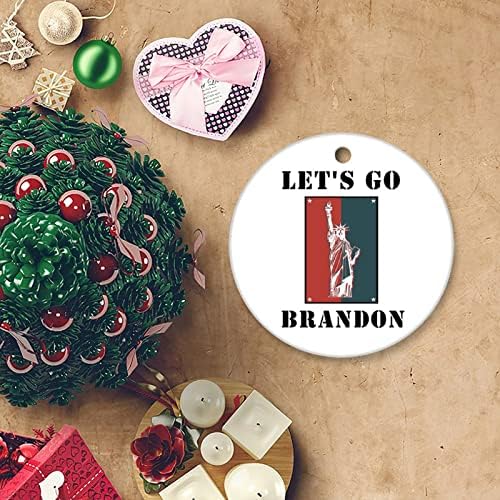 Vamos ir para Brandon Ornament FJB Christmas Presente de Natal engraçado para amigos da família Decorações de festas