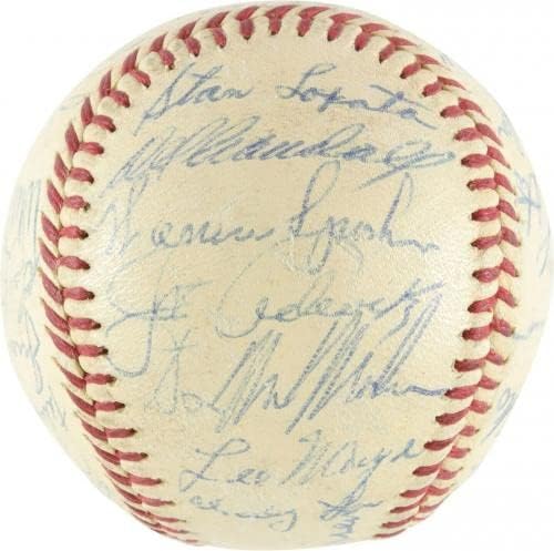 Beautiful 1960 Milwaukee Braves Team assinou beisebol com Hank Aaron PSA DNA - bolas de beisebol autografadas