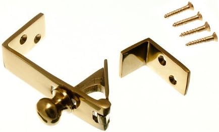 Catch Flap Catch/Latch Stay Polded Brass Hovery Duty + parafusos